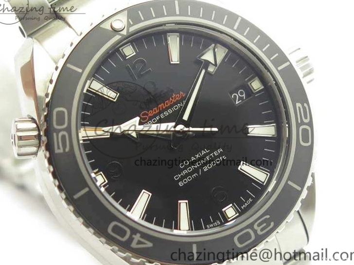 1230 Sleek Planet Ocean Professional Ceramic Bezel 42mm 1:1 MK Best Edition Silver Markers On SS Bracelet A 8085